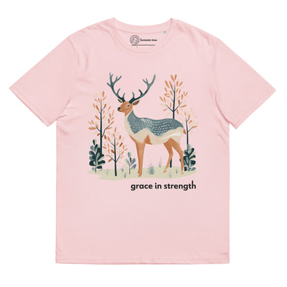 Adult Unisex Organic Cotton T-Shirt - Mountain Elk