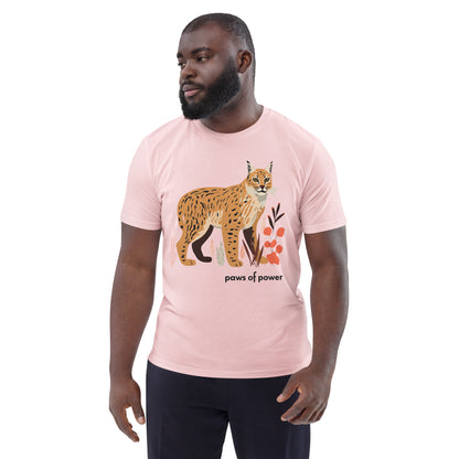 Adult Unisex Organic Cotton T-Shirt - Bobcat