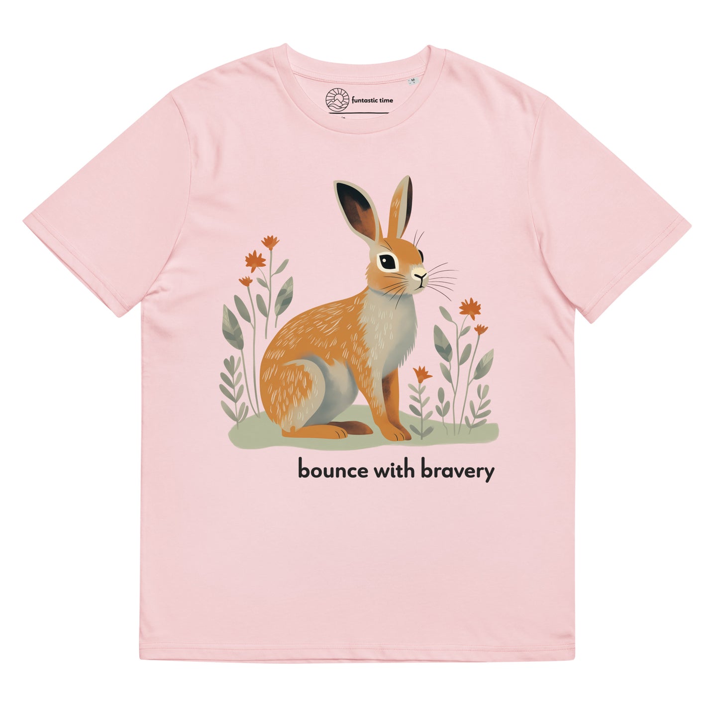 Adult Unisex Organic Cotton T-Shirt - Cottontail Rabbit