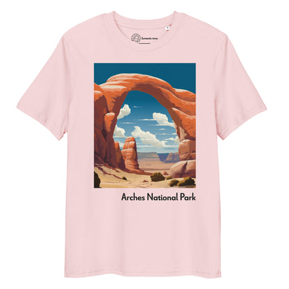 Adult Unisex Organic Cotton T-Shirt - Arches National Park