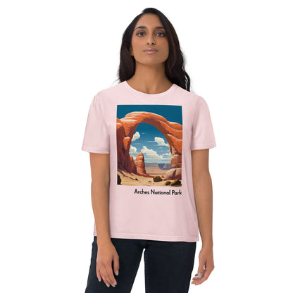 Adult Unisex Organic Cotton T-Shirt - Arches National Park