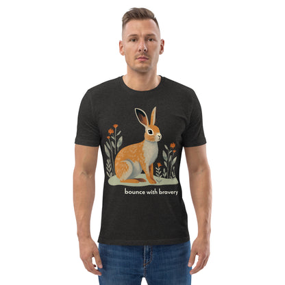 Adult Unisex Organic Cotton T-Shirt - Cottontail Rabbit