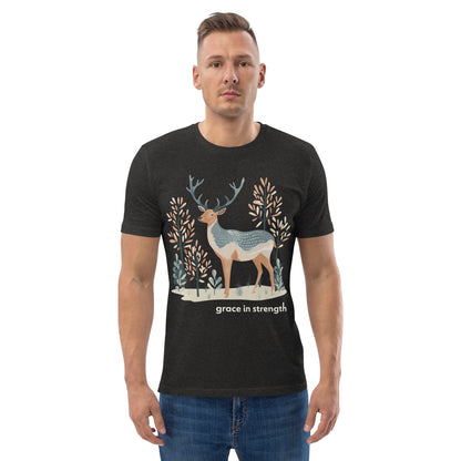 Adult Unisex Organic Cotton T-Shirt - Mountain Elk