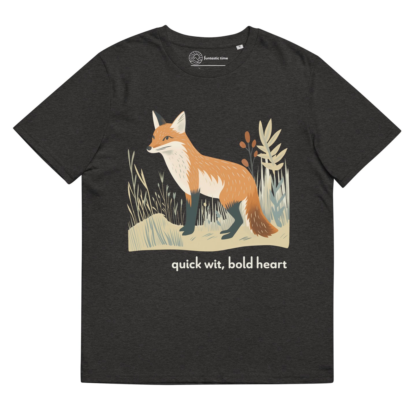 Adult Unisex Organic Cotton T-Shirt - Red Fox