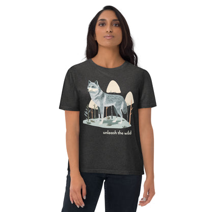 Adult Unisex Organic Cotton T-Shirt - Grey Wolf