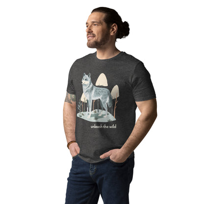 Adult Unisex Organic Cotton T-Shirt - Grey Wolf