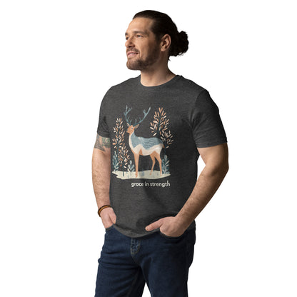 Adult Unisex Organic Cotton T-Shirt - Mountain Elk