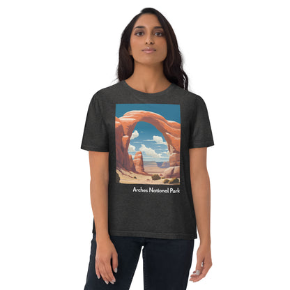 Adult Unisex Organic Cotton T-Shirt - Arches National Park