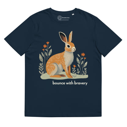 Adult Unisex Organic Cotton T-Shirt - Cottontail Rabbit