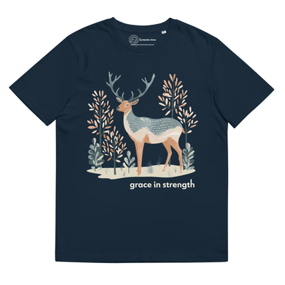 Adult Unisex Organic Cotton T-Shirt - Mountain Elk