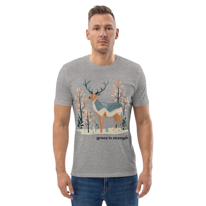 Adult Unisex Organic Cotton T-Shirt - Mountain Elk