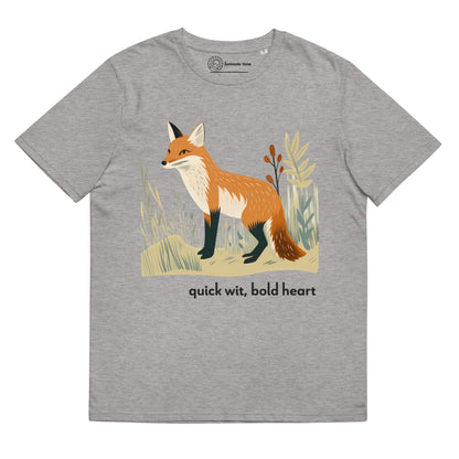 Adult Unisex Organic Cotton T-Shirt - Red Fox