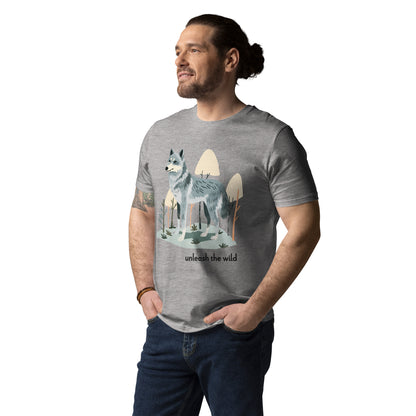 Adult Unisex Organic Cotton T-Shirt - Grey Wolf