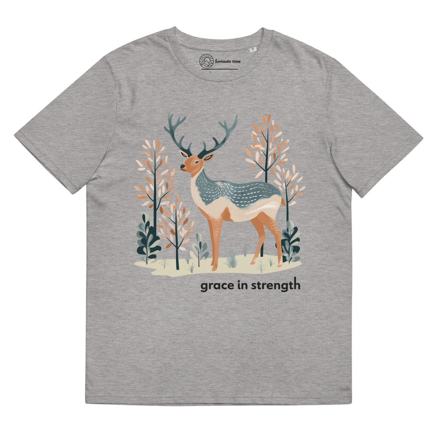 Adult Unisex Organic Cotton T-Shirt - Mountain Elk