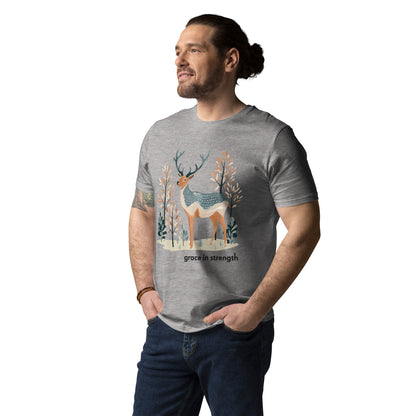 Adult Unisex Organic Cotton T-Shirt - Mountain Elk