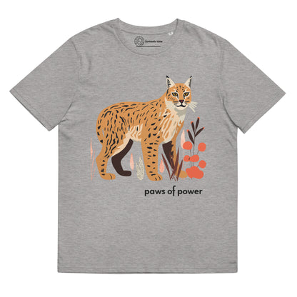 Adult Unisex Organic Cotton T-Shirt - Bobcat