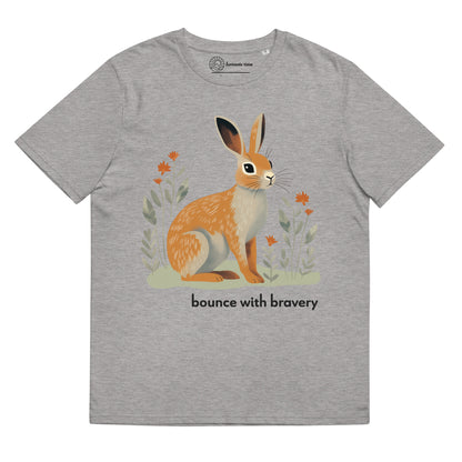 Adult Unisex Organic Cotton T-Shirt - Cottontail Rabbit