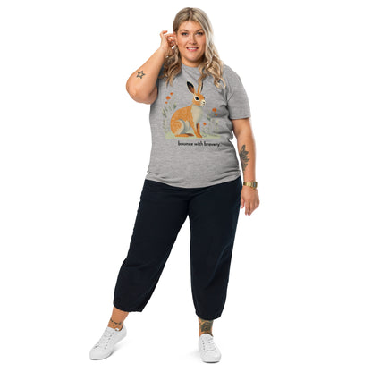 Adult Unisex Organic Cotton T-Shirt - Cottontail Rabbit