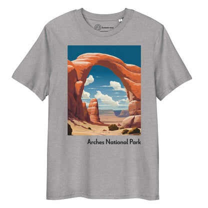 Adult Unisex Organic Cotton T-Shirt - Arches National Park