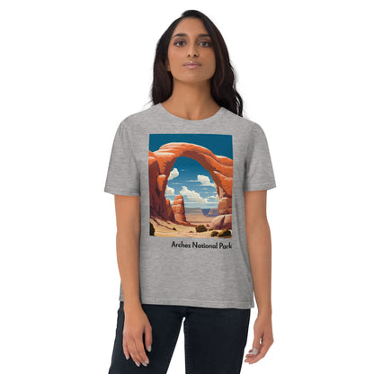 Adult Unisex Organic Cotton T-Shirt - Arches National Park