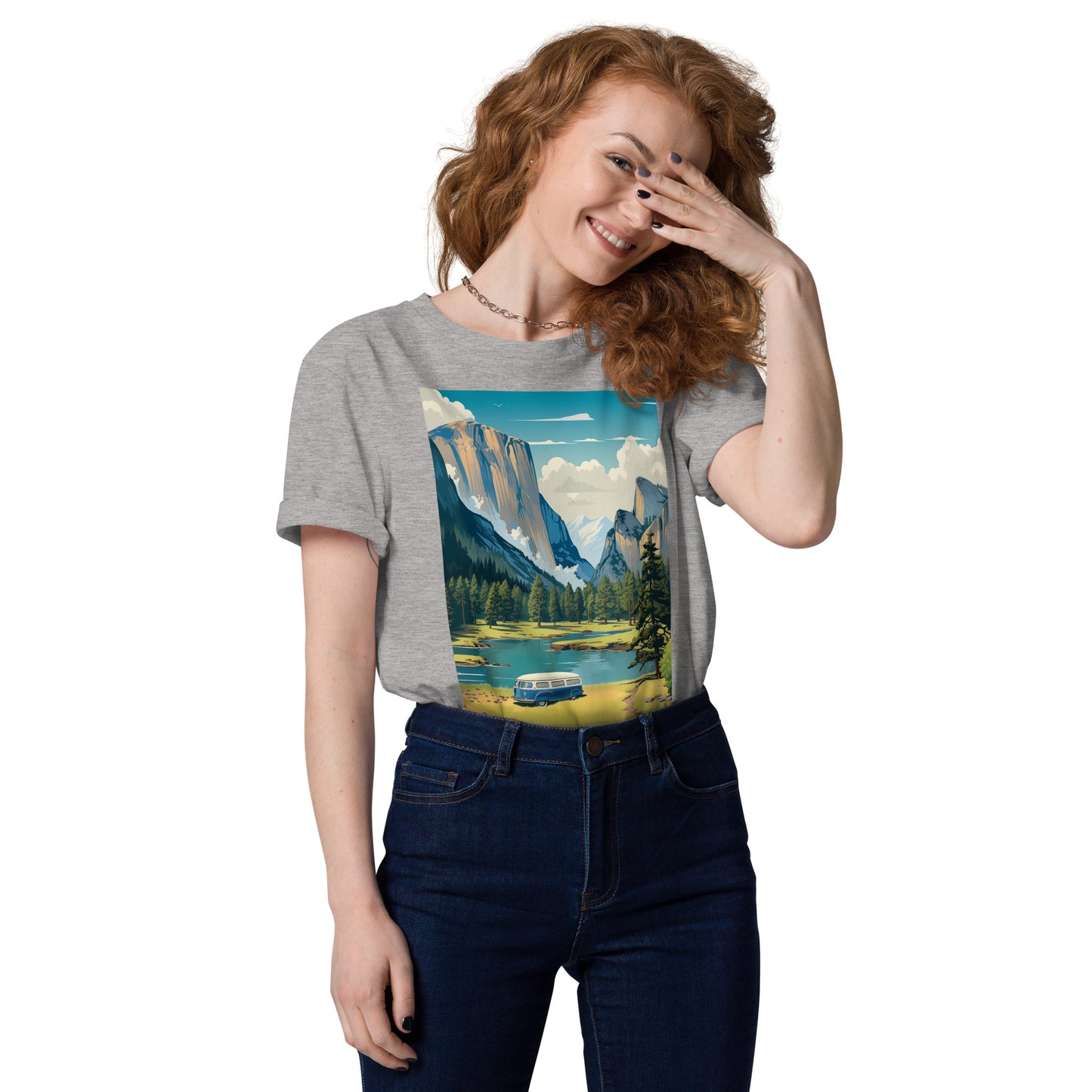 Adult Unisex Organic Cotton T-Shirt - Yosemite National Park