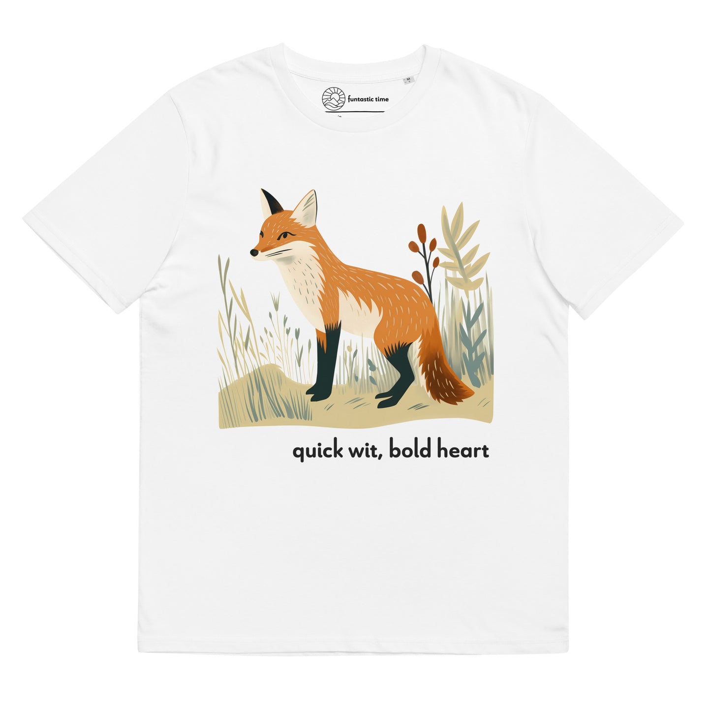 Adult Unisex Organic Cotton T-Shirt - Red Fox