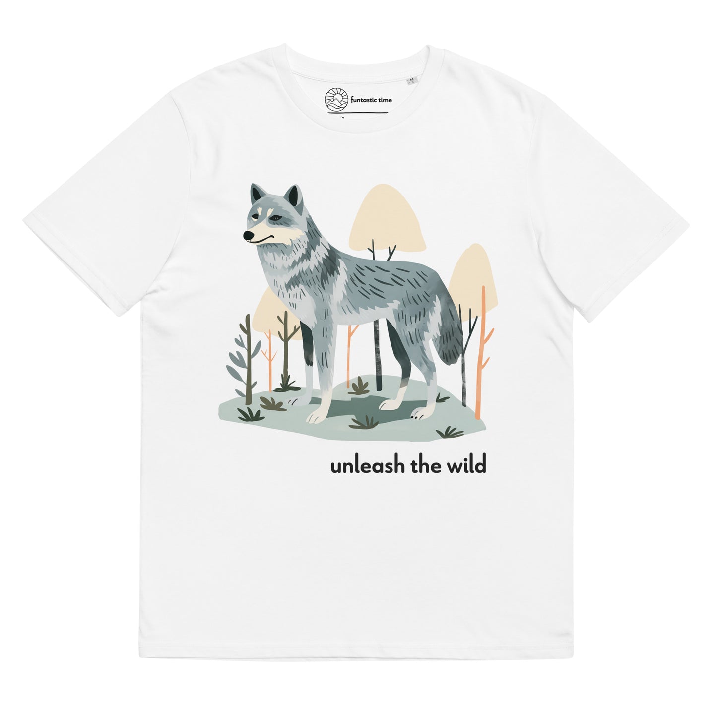 Adult Unisex Organic Cotton T-Shirt - Grey Wolf