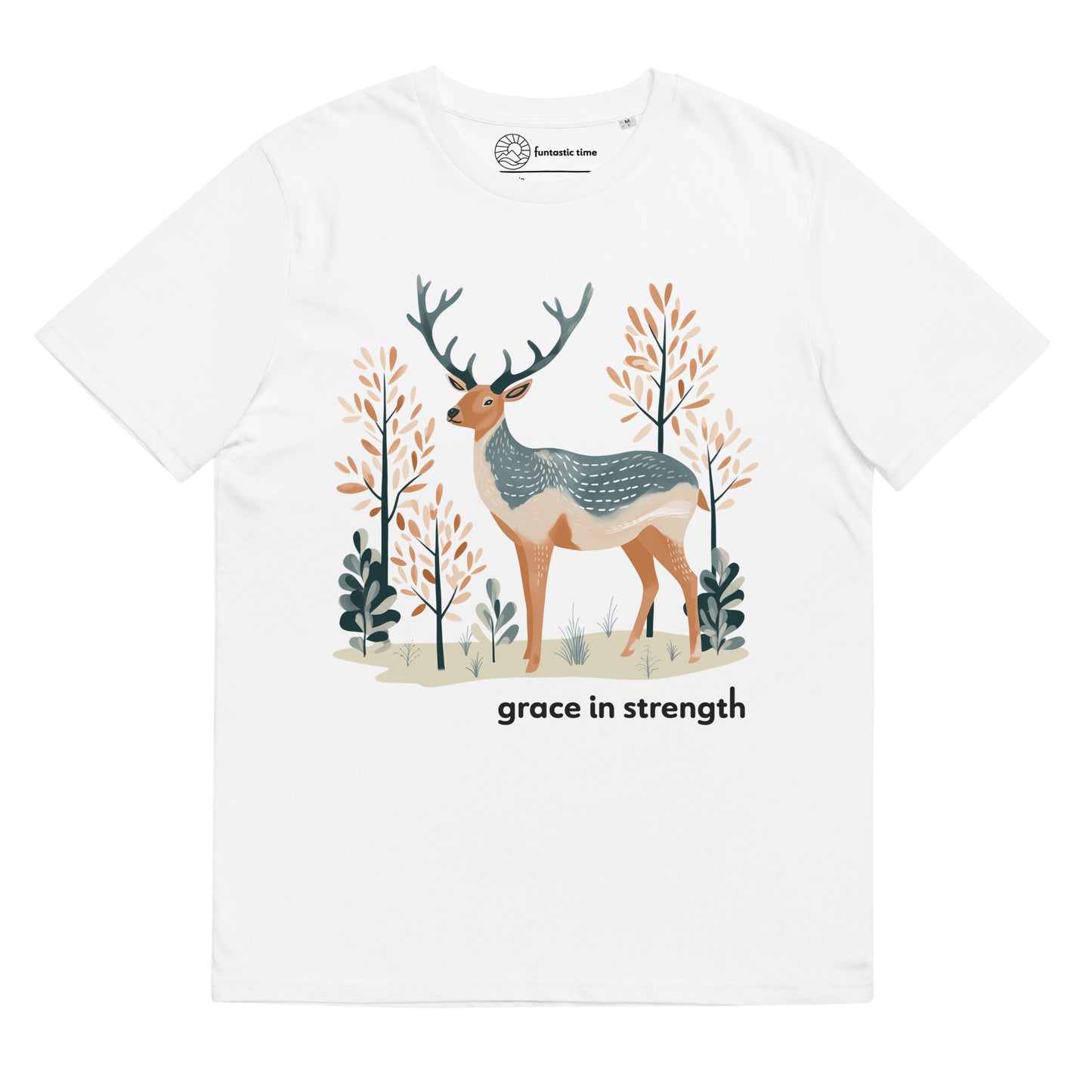 Adult Unisex Organic Cotton T-Shirt - Mountain Elk