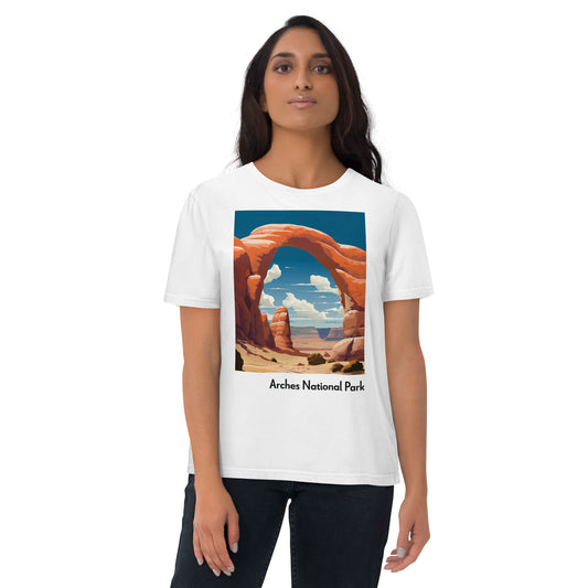 Adult Unisex Organic Cotton T-Shirt - Arches National Park