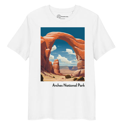 Adult Unisex Organic Cotton T-Shirt - Arches National Park