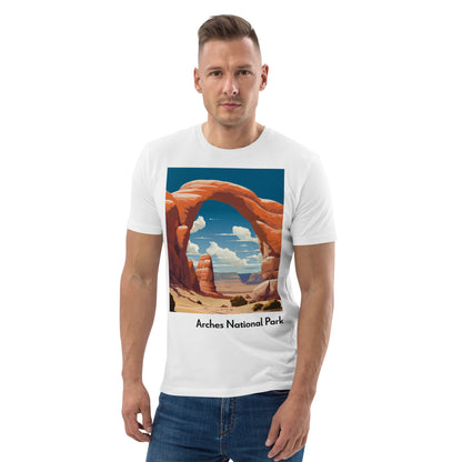 Adult Unisex Organic Cotton T-Shirt - Arches National Park