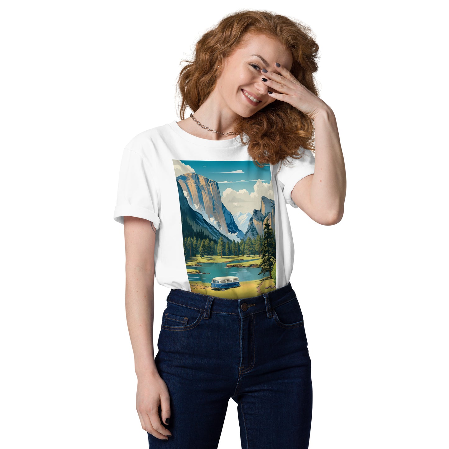 Adult Unisex Organic Cotton T-Shirt - Yosemite National Park