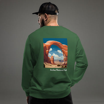 Adult Unisex Organic Eco Sweatshirt - Arches National Park