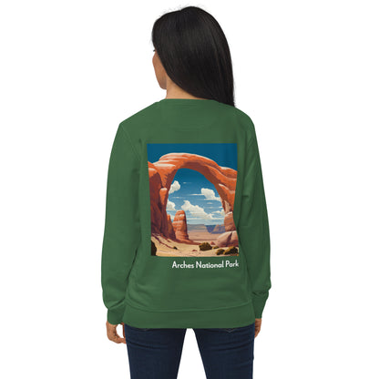 Adult Unisex Organic Eco Sweatshirt - Arches National Park