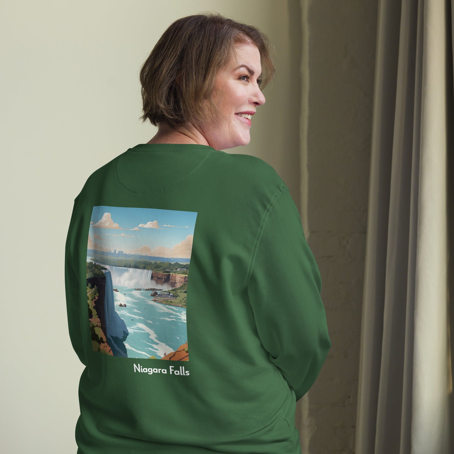 Adult Unisex Organic Eco Sweatshirt - Niagara Falls