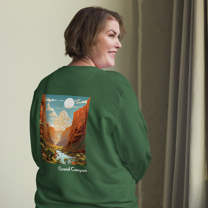 Adult Unisex Organic Eco Sweatshirt - Grand Canyon