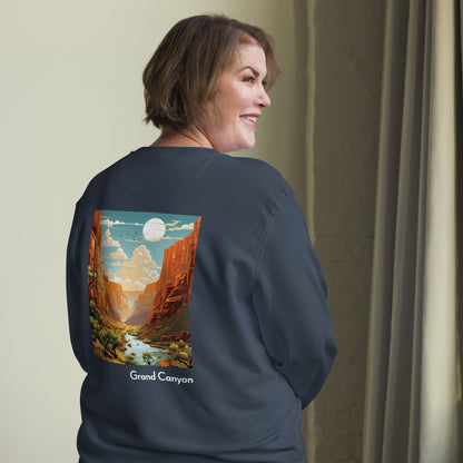 Adult Unisex Organic Eco Sweatshirt - Grand Canyon