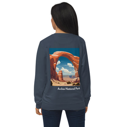 Adult Unisex Organic Eco Sweatshirt - Arches National Park