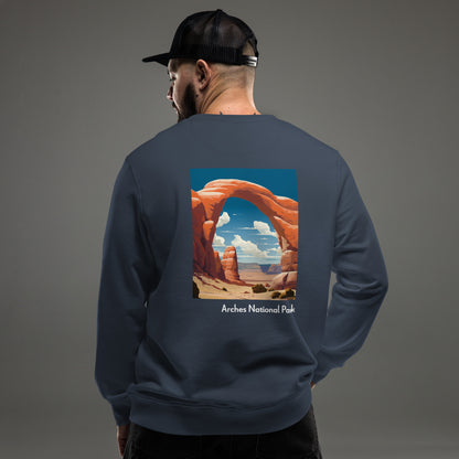 Adult Unisex Organic Eco Sweatshirt - Arches National Park