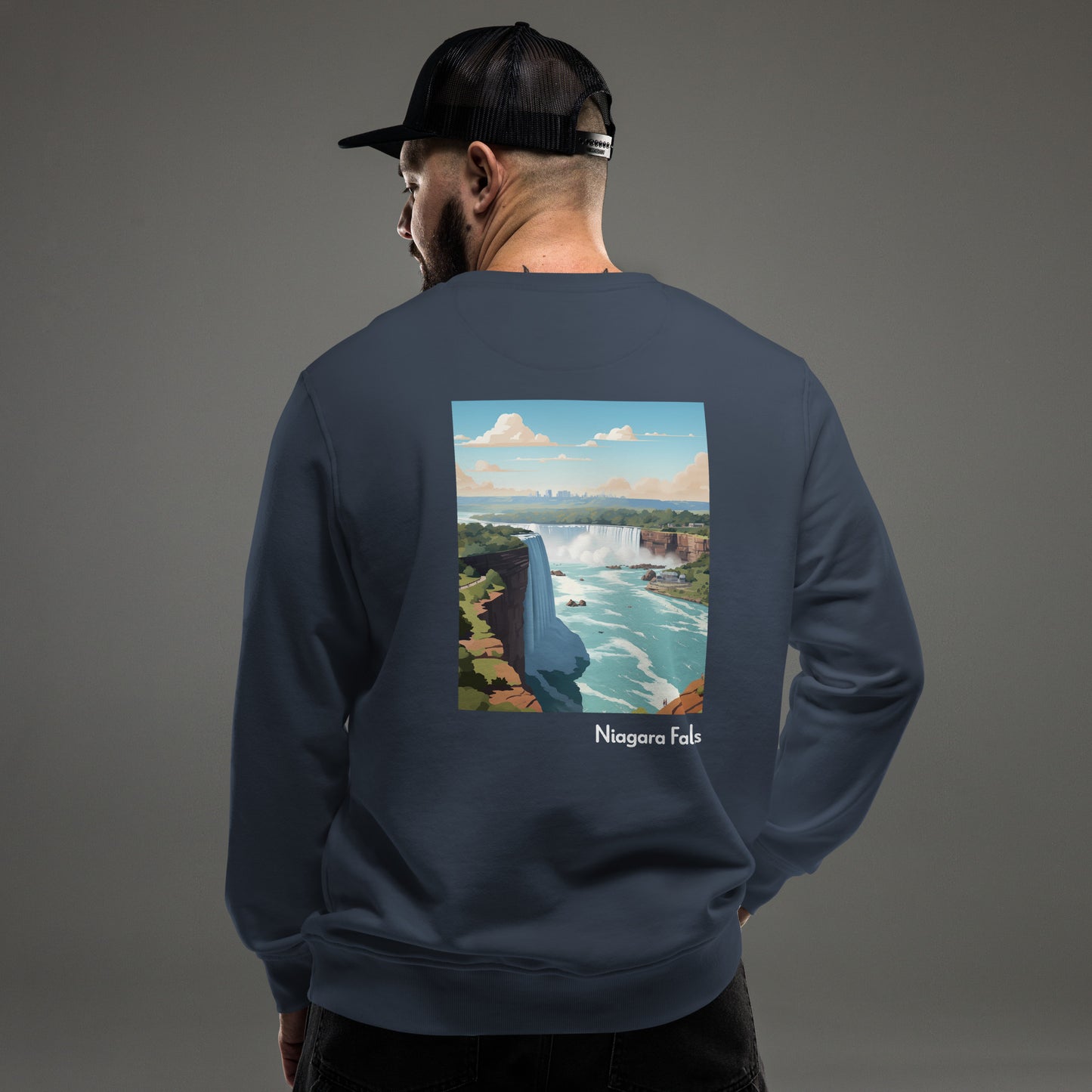 Adult Unisex Organic Eco Sweatshirt - Niagara Falls