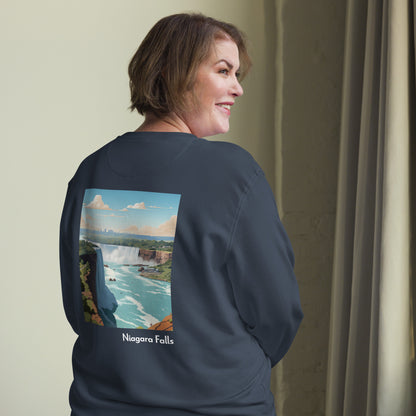 Adult Unisex Organic Eco Sweatshirt - Niagara Falls