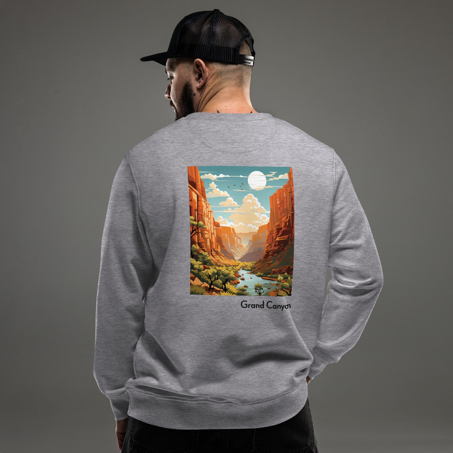 Adult Unisex Organic Eco Sweatshirt - Grand Canyon