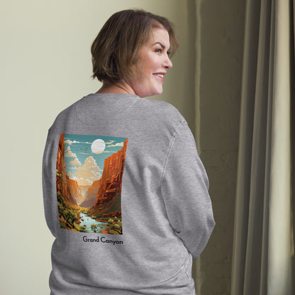 Adult Unisex Organic Eco Sweatshirt - Grand Canyon