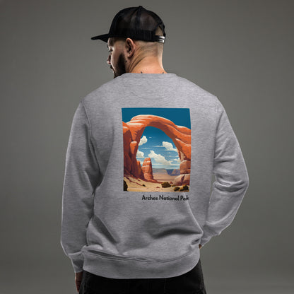 Adult Unisex Organic Eco Sweatshirt - Arches National Park