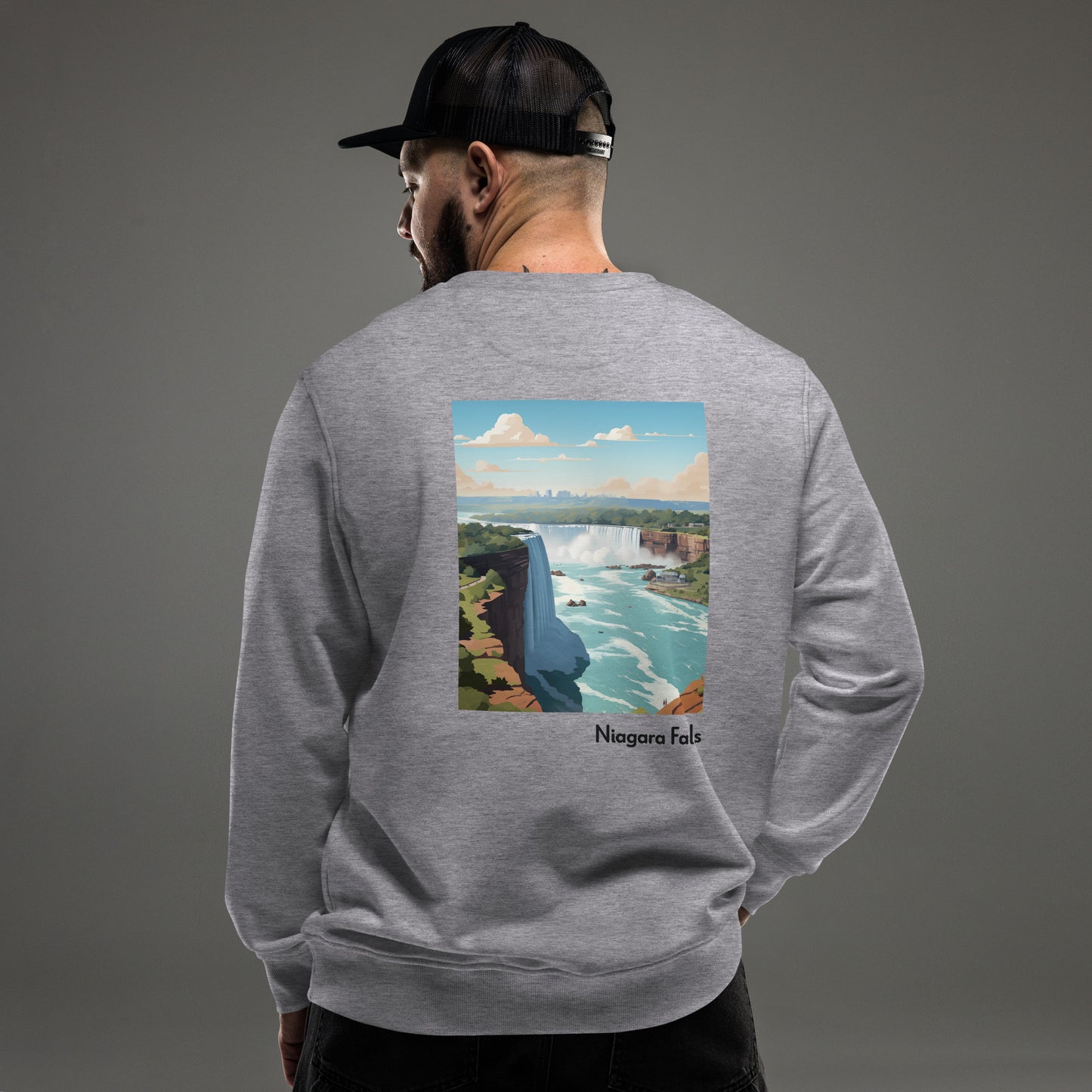 Adult Unisex Organic Eco Sweatshirt - Niagara Falls