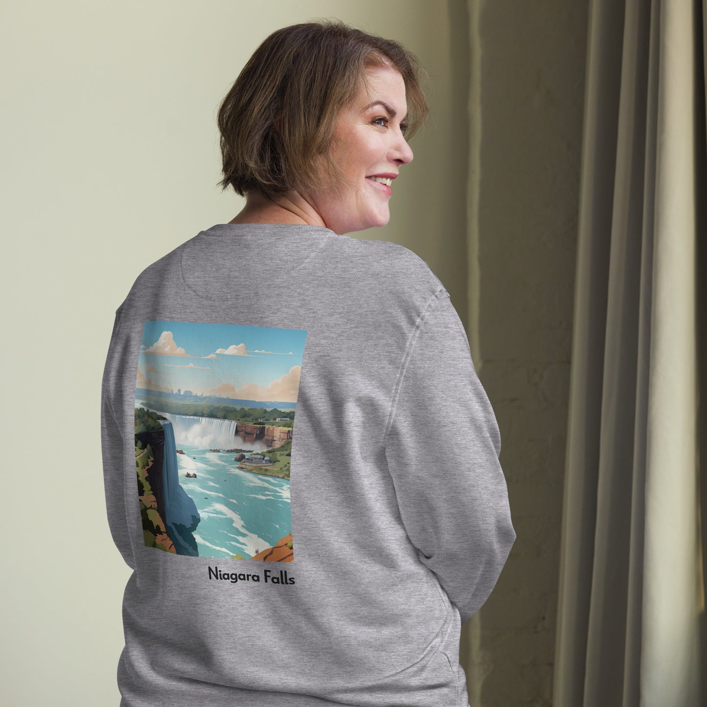 Adult Unisex Organic Eco Sweatshirt - Niagara Falls