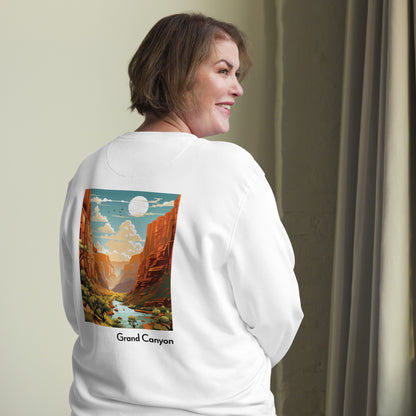 Adult Unisex Organic Eco Sweatshirt - Grand Canyon