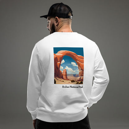 Adult Unisex Organic Eco Sweatshirt - Arches National Park