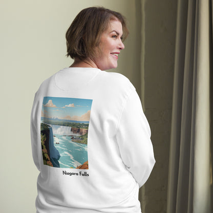 Adult Unisex Organic Eco Sweatshirt - Niagara Falls