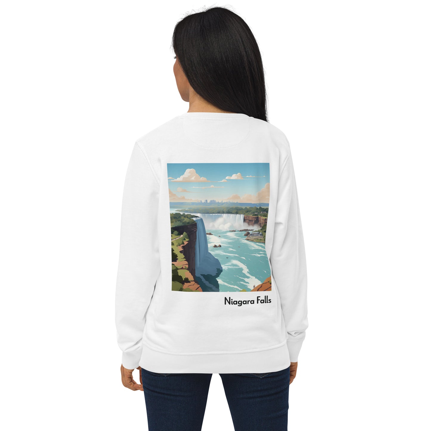 Adult Unisex Organic Eco Sweatshirt - Niagara Falls